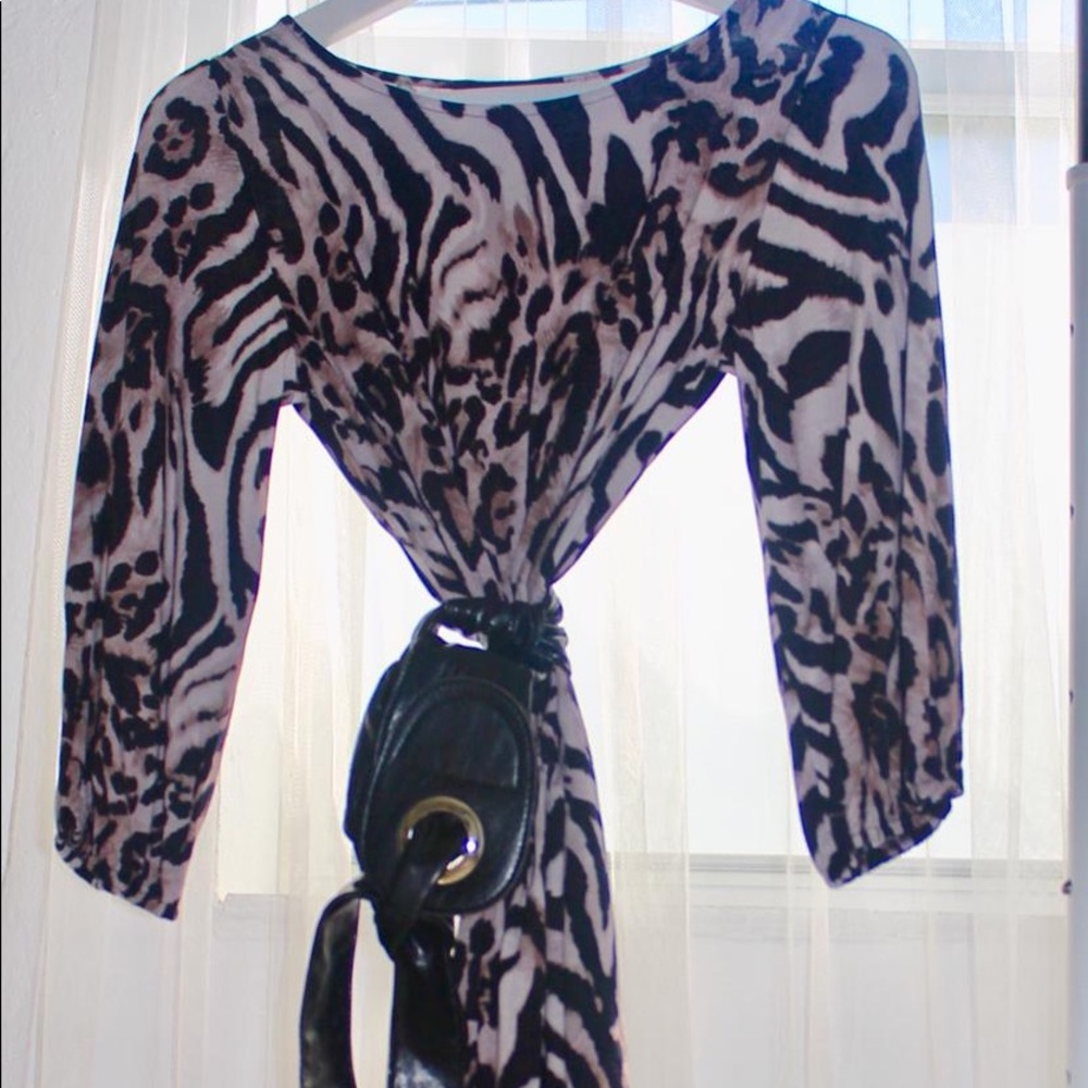 Dress tunic animal print